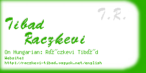 tibad raczkevi business card